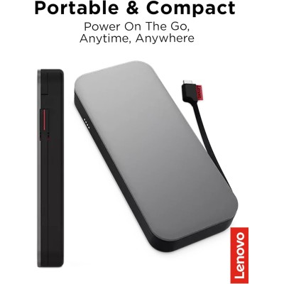 Портативний зарядний пристрій Power Bank Lenovo 20000 mAh, Go USB-C Laptop (40ALLG2WWW) Thunder Black Портативний зарядний пристрій Power Bank Lenovo 20000 mAh, Go USB-C Laptop (40ALLG2WWW) Thunder Black