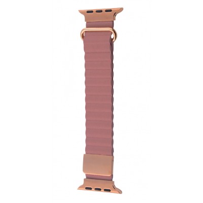 Ремінець Apple Watch Color Leather 42/44/45/46/49 mm rose