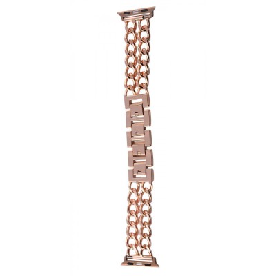 Ремінець Apple Watch Metal Chain 42/44/45/46/49 mm rose gold