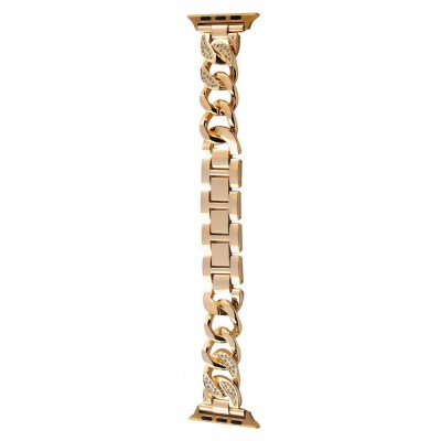 Ремінець Apple Watch Metal Diamonds 38/40/41 mm gold