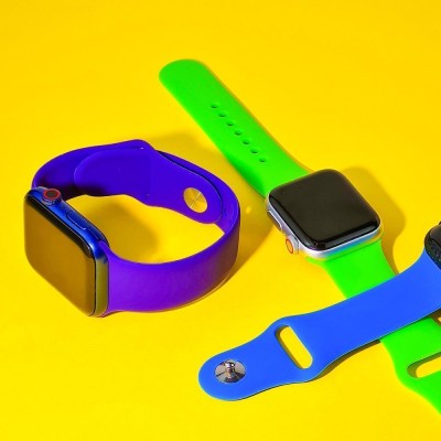 Ремінець Apple Watch Sport Band 42/44/45/46/49 mm (S/M & M/L) 3pcs yellow