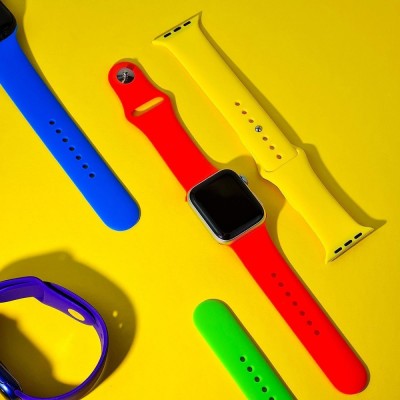 Ремінець Apple Watch Sport Band 42/44/45/46/49 mm (S/M & M/L) 3pcs yellow