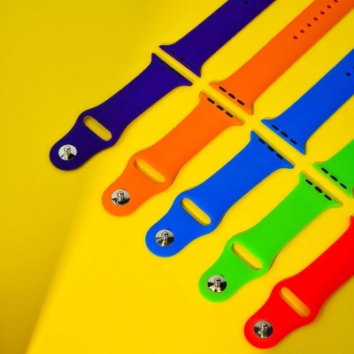 Ремінець Apple Watch Sport Band 42/44/45/46/49 mm (S/M & M/L) 3pcs yellow