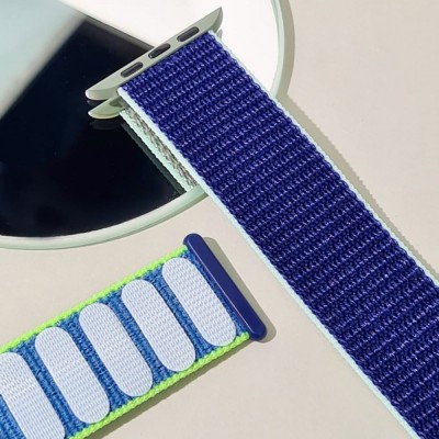 Ремінець Apple Watch Sport Loop 38/40/41 mm green/orange