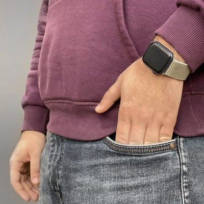 Ремінець Apple Watch Sport Loop 38/40/41 mm green/orange