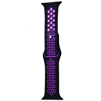 Ремінець Apple Watch Sport Nike+ 38/40/41/42 mm 10 series black/purple