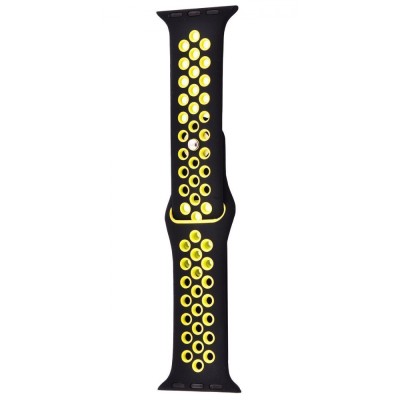 Ремінець Apple Watch Sport Nike+ 38/40/41/42 mm 10 series black/yellow