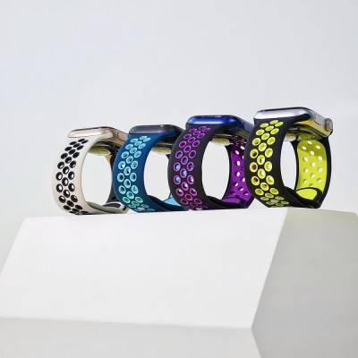 Ремінець Apple Watch Sport Nike+ 38/40/41/42 mm 10 series black/yellow