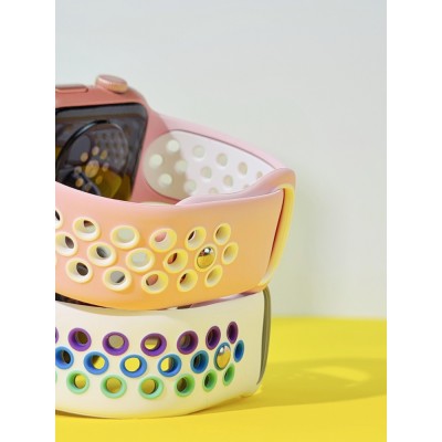 Ремінець Apple Watch Sport Nike+ 38/40/41/42 mm 10 series black/yellow
