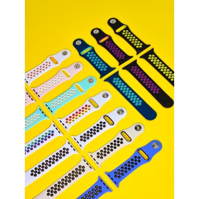 Ремінець Apple Watch Sport Nike+ 38/40/41/42 mm 10 series black/yellow