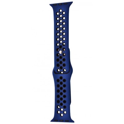 Ремінець Apple Watch Sport Nike+ 38/40/41/42 mm 10 series midnight blue/black