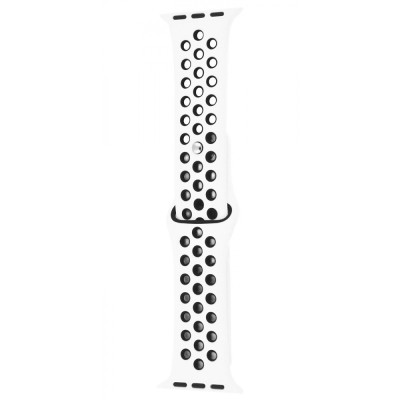 Ремінець Apple Watch Sport Nike+ 38/40/41/42 mm 10 series white/black