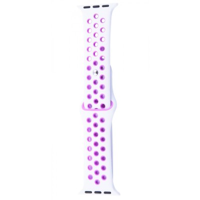 Ремінець Apple Watch Sport Nike+ 38/40/41/42 mm 10 series white/purple