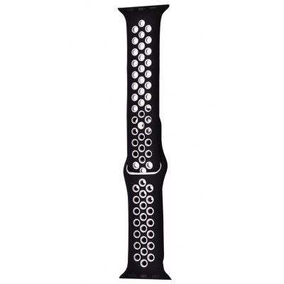 Ремінець Apple Watch Sport Nike+ 42/44/45/46/49 mm black/white