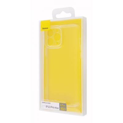 Чохол-накладка iPhone 13 Pro Max Baseus Simple (TPU) Transparent
