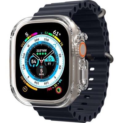 Чохол-накладка Spigen для Apple Watch Ultra (49mm), Ultra Hybrid, Crystal Clear Чохол-накладка Spigen для Apple Watch Ultra (49mm), Ultra Hybrid, Crystal Clear