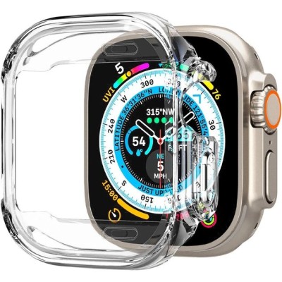 Чохол-накладка Spigen для Apple Watch Ultra (49mm), Ultra Hybrid, Crystal Clear Чохол-накладка Spigen для Apple Watch Ultra (49mm), Ultra Hybrid, Crystal Clear