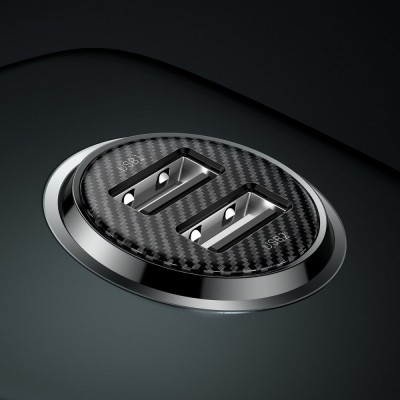 АЗП 2USB Baseus Grain Pro (4.8A) (CCALLP-01) Black АЗП 2USB Baseus Grain Pro (4.8A) (CCALLP-01) Black