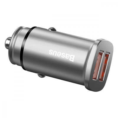 АЗП 2USB Baseus Square Metal QC 30W (CCALL-DS01) Black АЗП 2USB Baseus Square Metal QC 30W (CCALL-DS01) Black