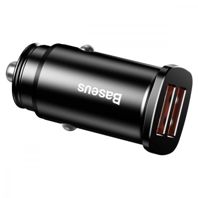 АЗП 2USB Baseus Square Metal QC 30W (CCALL-DS01) Black АЗП 2USB Baseus Square Metal QC 30W (CCALL-DS01) Black