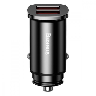 АЗП 2USB Baseus Square Metal QC 30W (CCALL-DS01) Black АЗП 2USB Baseus Square Metal QC 30W (CCALL-DS01) Black
