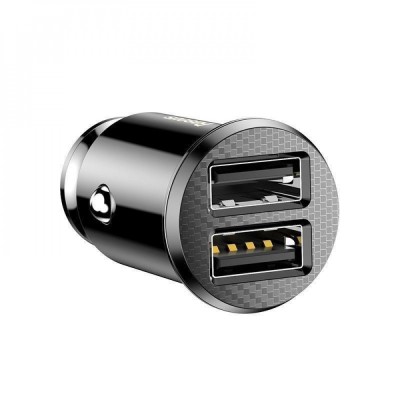 АЗП Baseus 2USB Grain (3.1A) (CCALL-ML01) Black