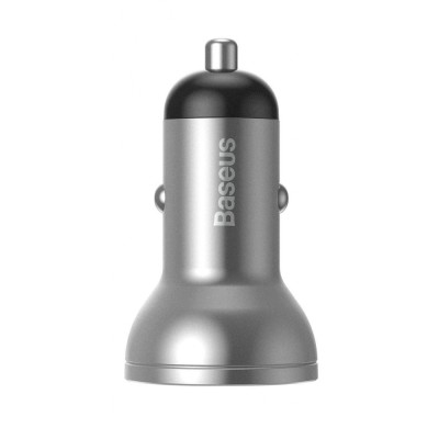 АЗП Baseus Digital Display 24W 2USB 4.8A CCBX-0S Silver