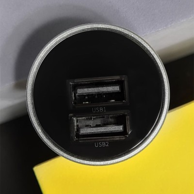АЗП Baseus Digital Display 24W 2USB 4.8A CCBX-0S Silver