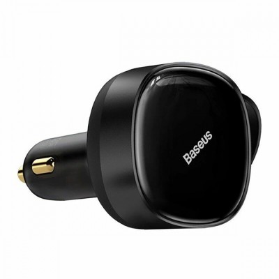 АЗП Baseus Enjoyment Retractable 2-in-1 Type-C + Type-C 33W (C00035500111-00) black