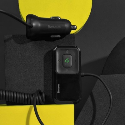 АЗП Baseus FM Launcher S-16 2USB (CCMT000201) black
