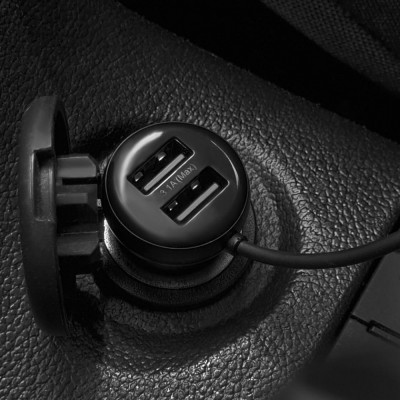 АЗП Baseus FM Launcher S-16 2USB (CCMT000201) black