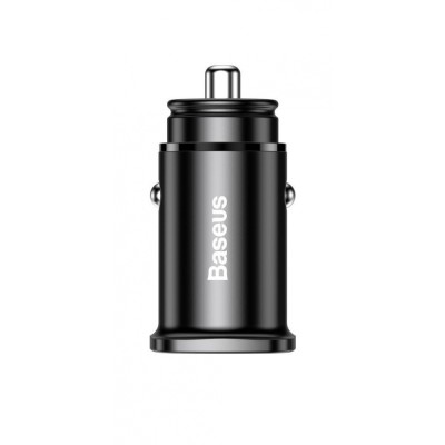 АЗП Baseus QC 4.0 Square Metal (30W / PD3.0) / 1USB+1Type-C (CCALL-AS01) Black АЗП Baseus QC 4.0 Square Metal (30W / PD3.0) / 1USB+1Type-C (CCALL-AS01) Black