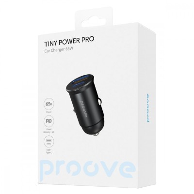 АЗП Proove Tiny Power Pro 65W (USB + Type-C) (ACTP65110001) Black