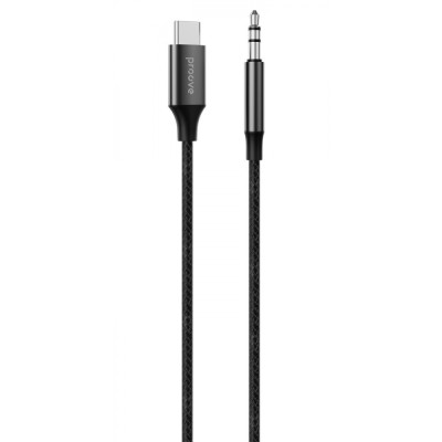 Кабель AUX Proove SoundTrack Type-C To 3.5mm (1m) (ACST00002801) Black Кабель AUX Proove SoundTrack Type-C To 3.5mm (1m) (ACST00002801) Black