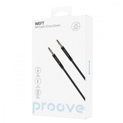 Кабель AUX Proove Weft (1m) (ACWF00005801) Black Кабель AUX Proove Weft (1m) (ACWF00005801) Black