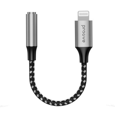 Перехідник AUX Proove SoundMesh Lightning to 3.5mm (ACSM00005101) Gray Перехідник AUX Proove SoundMesh Lightning to 3.5mm (ACSM00005101) Gray