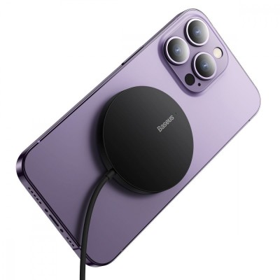 Бездротовий зарядний пристрій Baseus Simple Mini3 Magnetic Wireless Charger 15W (CCJJ040205) Purple Бездротовий зарядний пристрій Baseus Simple Mini3 Magnetic Wireless Charger 15W (CCJJ040205) Purple