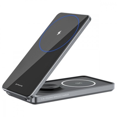 Бездротовий зарядний пристрій Proove Metal Edge 3 in 1 (WSME15010003) Black Бездротовий зарядний пристрій Proove Metal Edge 3 in 1 (WSME15010003) Black