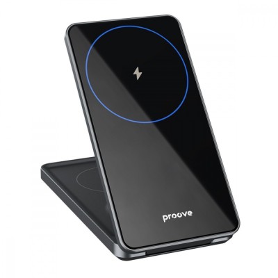 Бездротовий зарядний пристрій Proove Metal Edge 3 in 1 (WSME15010003) Black Бездротовий зарядний пристрій Proove Metal Edge 3 in 1 (WSME15010003) Black