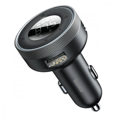 FM-трансмітер Baseus Enjoy Car Wireless MP3 Charger (Wireless 5.0+5V/3.4A) (CCLH-01) Black FM-трансмітер Baseus Enjoy Car Wireless MP3 Charger (Wireless 5.0+5V/3.4A) (CCLH-01) Black