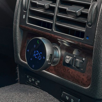 FM-трансмітер Proove Sound Sync 30W (PD+QC3.0) Type-C+USB (FMSS30110003) Grey