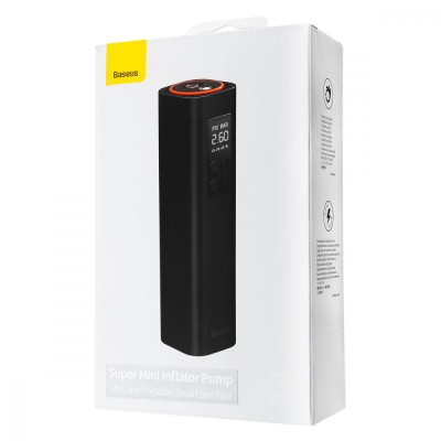 Автокомпресор Baseus Super Mini Inflator Pump Black (CRCQ000001)