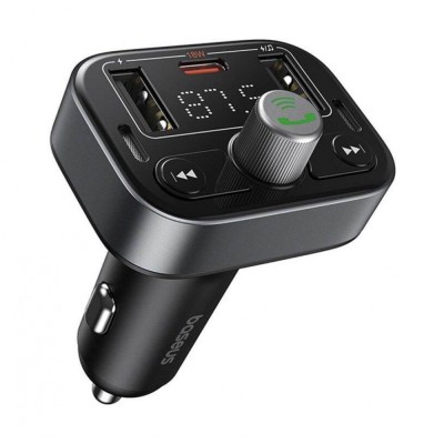 Автомобільне ЗУ Baseus FM Launcher S-09 Pro (C10762200113-00) Black
