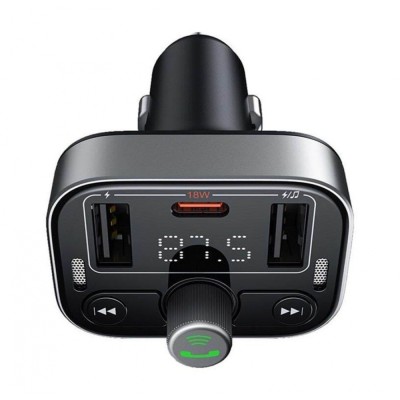 Автомобільне ЗУ Baseus FM Launcher S-09 Pro (C10762200113-00) Black