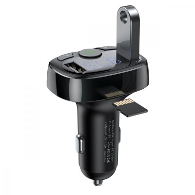 Автомобільне ЗУ Baseus FM Launcher S-09 Standart Edition 2.4A 2USB CCMT000001 Black Автомобільне ЗУ Baseus FM Launcher S-09 Standart Edition 2.4A 2USB CCMT000001 Black