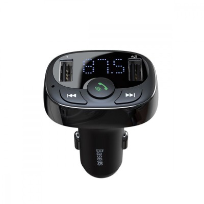 Автомобільне ЗУ Baseus FM Launcher S-09 Standart Edition 2.4A 2USB CCMT000001 Black Автомобільне ЗУ Baseus FM Launcher S-09 Standart Edition 2.4A 2USB CCMT000001 Black
