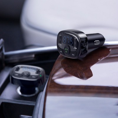 Автомобільне ЗУ Baseus FM Launcher S-09 Standart Edition 2.4A 2USB CCMT000001 Black Автомобільне ЗУ Baseus FM Launcher S-09 Standart Edition 2.4A 2USB CCMT000001 Black