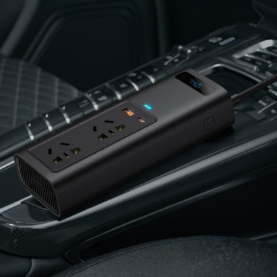Автомобільний інвертор Baseus In-Car Inverter 150W 220V CN EU Black (CRNBQ-A01) Автомобільний інвертор Baseus In-Car Inverter 150W 220V CN EU Black (CRNBQ-A01)