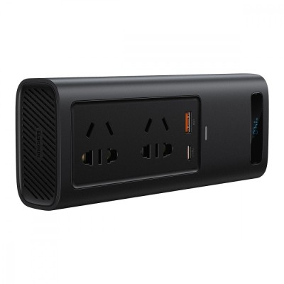 Автомобільний інвертор Baseus In-Car Inverter 150W 220V CN EU Black (CRNBQ-A01) Автомобільний інвертор Baseus In-Car Inverter 150W 220V CN EU Black (CRNBQ-A01)