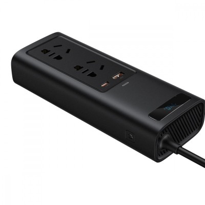 Автомобільний інвертор Baseus In-Car Inverter 150W 220V CN EU Black (CRNBQ-A01) Автомобільний інвертор Baseus In-Car Inverter 150W 220V CN EU Black (CRNBQ-A01)